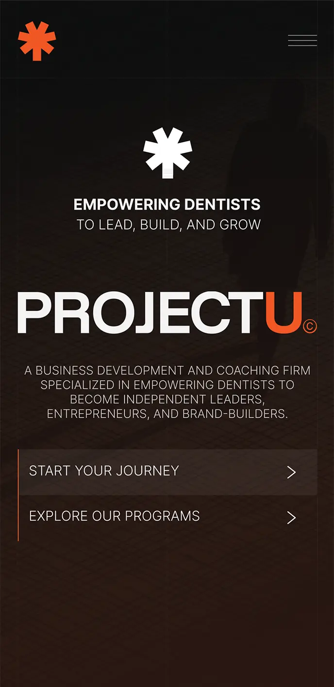 ProjectU phone user interface